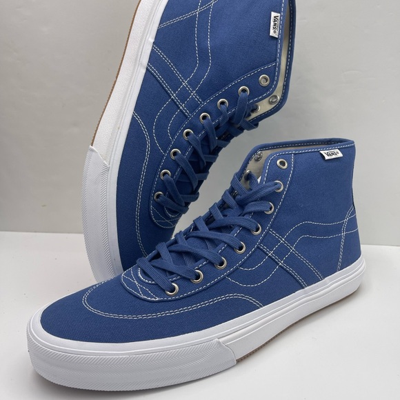 Vans Men’s Crockett High Decon
Canvas Blue/White
VN0007QVY6Z Sneakers - Picture 13 of 16
